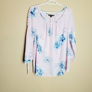 Floral dressy blouse
